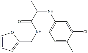 2-[(3-chloro-4-methylphenyl)amino]-N-(furan-2-ylmethyl)propanamide|