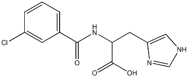 2-[(3-chlorobenzoyl)amino]-3-(1H-imidazol-4-yl)propanoic acid