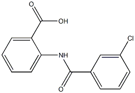 2-[(3-chlorobenzoyl)amino]benzoic acid Structure