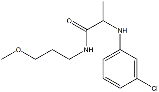 2-[(3-chlorophenyl)amino]-N-(3-methoxypropyl)propanamide 结构式