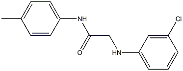  2-[(3-chlorophenyl)amino]-N-(4-methylphenyl)acetamide