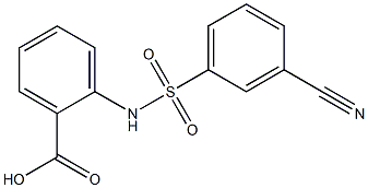 2-[(3-cyanobenzene)sulfonamido]benzoic acid