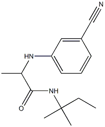 2-[(3-cyanophenyl)amino]-N-(2-methylbutan-2-yl)propanamide