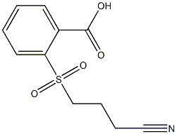 2-[(3-cyanopropyl)sulfonyl]benzoic acid,,结构式