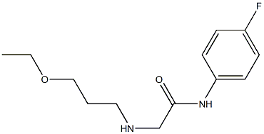 2-[(3-ethoxypropyl)amino]-N-(4-fluorophenyl)acetamide Structure