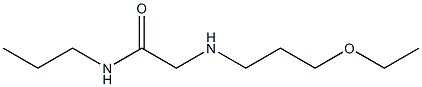 2-[(3-ethoxypropyl)amino]-N-propylacetamide 化学構造式