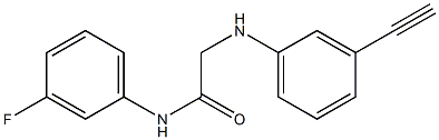 2-[(3-ethynylphenyl)amino]-N-(3-fluorophenyl)acetamide Structure