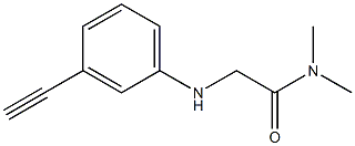 2-[(3-ethynylphenyl)amino]-N,N-dimethylacetamide Struktur