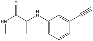 2-[(3-ethynylphenyl)amino]-N-methylpropanamide