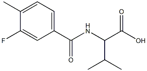 2-[(3-fluoro-4-methylbenzoyl)amino]-3-methylbutanoic acid