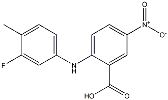 2-[(3-fluoro-4-methylphenyl)amino]-5-nitrobenzoic acid