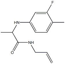 2-[(3-fluoro-4-methylphenyl)amino]-N-(prop-2-en-1-yl)propanamide|