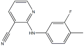 2-[(3-fluoro-4-methylphenyl)amino]pyridine-3-carbonitrile 结构式