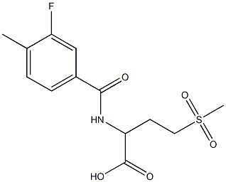 2-[(3-fluoro-4-methylphenyl)formamido]-4-methanesulfonylbutanoic acid 结构式
