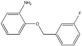 2-[(3-fluorobenzyl)oxy]aniline Struktur