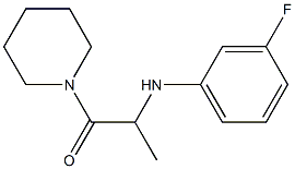 2-[(3-fluorophenyl)amino]-1-(piperidin-1-yl)propan-1-one Structure