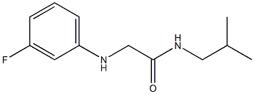 2-[(3-fluorophenyl)amino]-N-(2-methylpropyl)acetamide Struktur