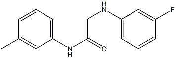 2-[(3-fluorophenyl)amino]-N-(3-methylphenyl)acetamide Structure