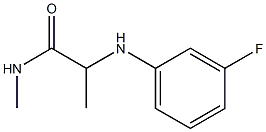 2-[(3-fluorophenyl)amino]-N-methylpropanamide,,结构式