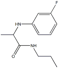 2-[(3-fluorophenyl)amino]-N-propylpropanamide Structure