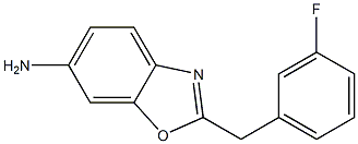 2-[(3-fluorophenyl)methyl]-1,3-benzoxazol-6-amine Structure