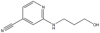 2-[(3-hydroxypropyl)amino]pyridine-4-carbonitrile,,结构式