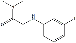 2-[(3-iodophenyl)amino]-N,N-dimethylpropanamide Structure