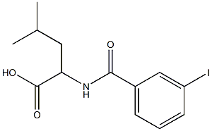2-[(3-iodophenyl)formamido]-4-methylpentanoic acid 结构式
