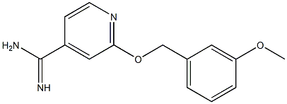 2-[(3-methoxybenzyl)oxy]pyridine-4-carboximidamide,,结构式