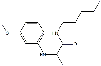 2-[(3-methoxyphenyl)amino]-N-pentylpropanamide Struktur