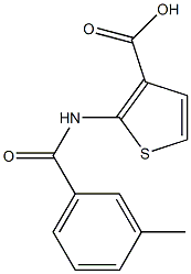 2-[(3-methylbenzoyl)amino]thiophene-3-carboxylic acid Structure