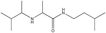 2-[(3-methylbutan-2-yl)amino]-N-(3-methylbutyl)propanamide Structure