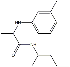 2-[(3-methylphenyl)amino]-N-(pentan-2-yl)propanamide Structure