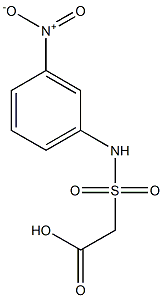 2-[(3-nitrophenyl)sulfamoyl]acetic acid 结构式