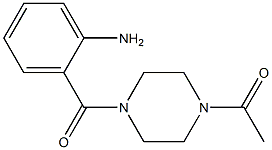 2-[(4-acetylpiperazin-1-yl)carbonyl]aniline Structure