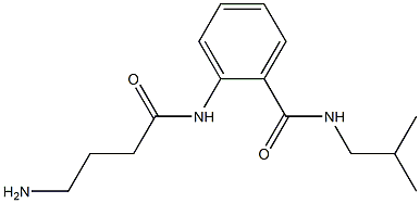 2-[(4-aminobutanoyl)amino]-N-isobutylbenzamide Structure