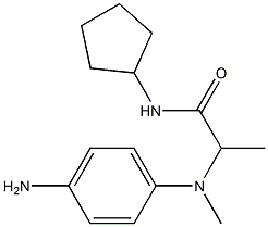 2-[(4-aminophenyl)(methyl)amino]-N-cyclopentylpropanamide Structure