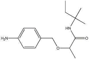 2-[(4-aminophenyl)methoxy]-N-(2-methylbutan-2-yl)propanamide