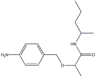 2-[(4-aminophenyl)methoxy]-N-(pentan-2-yl)propanamide Struktur
