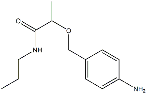 2-[(4-aminophenyl)methoxy]-N-propylpropanamide Structure