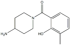  2-[(4-aminopiperidin-1-yl)carbonyl]-6-methylphenol