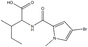 2-[(4-bromo-1-methyl-1H-pyrrol-2-yl)formamido]-3-methylpentanoic acid|