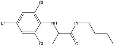 2-[(4-bromo-2,6-dichlorophenyl)amino]-N-butylpropanamide