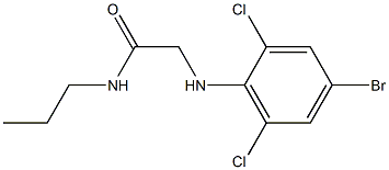 2-[(4-bromo-2,6-dichlorophenyl)amino]-N-propylacetamide