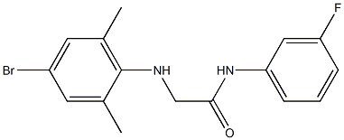 2-[(4-bromo-2,6-dimethylphenyl)amino]-N-(3-fluorophenyl)acetamide