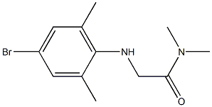 2-[(4-bromo-2,6-dimethylphenyl)amino]-N,N-dimethylacetamide Structure