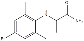 2-[(4-bromo-2,6-dimethylphenyl)amino]propanamide Struktur