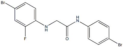 2-[(4-bromo-2-fluorophenyl)amino]-N-(4-bromophenyl)acetamide Structure