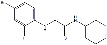 2-[(4-bromo-2-fluorophenyl)amino]-N-cyclohexylacetamide Structure