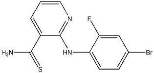 2-[(4-bromo-2-fluorophenyl)amino]pyridine-3-carbothioamide|